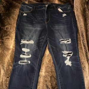 Distressed Maurice’s jeans, size 18w